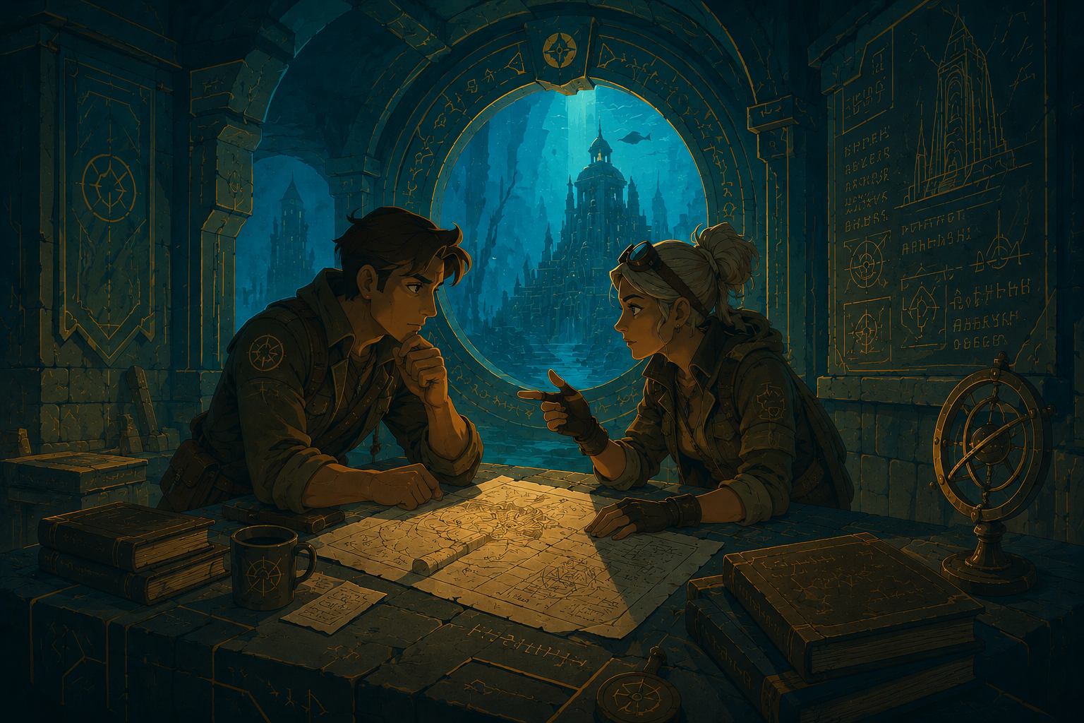 Two developers meeting up for drinks a month after buying the lamp